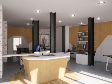 Rénovation de la façade et aménagement de bureaux